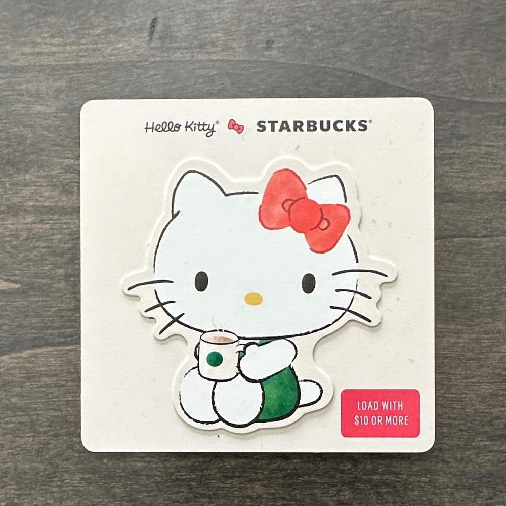 Starbucks Hello Kitty Unloaded Gift Card